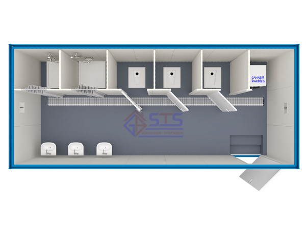 STS-306 WC DUŞ Konteyner